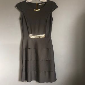 SAMSARA Black dress with golden accents